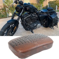 Alligator Passenger Pillion Seat 8-Suction For Harley Davidson Sportster Iron