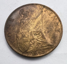1899 Queen Victoria Penny High Grade With some lustre & toning Ref pp2