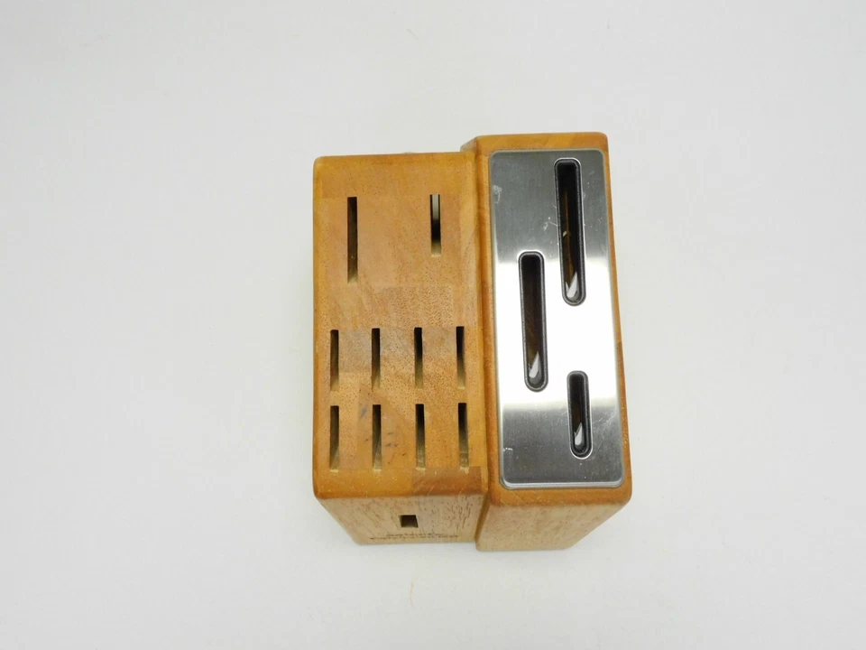 Calphalon Select 13 Slot Knife Block Sharpening Wood Cutlery Chef - Image 3 of 4