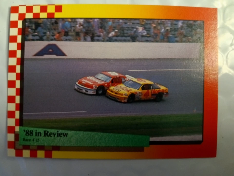 * 88 in review NASCAR WINSTON CUP 1989 MAXX RACE Card # 115 Pepsi Firecracker - Image 3 of 4