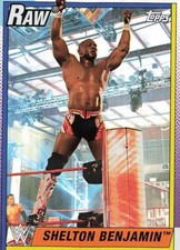 2021 Topps Heritage WWE Shelton Benjamin FOIL #41 Rainbow FOIL
