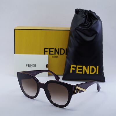fendi サングラス New FENDI FE40111I 81F Shiny Purple/Brown Gradient 63-15-140