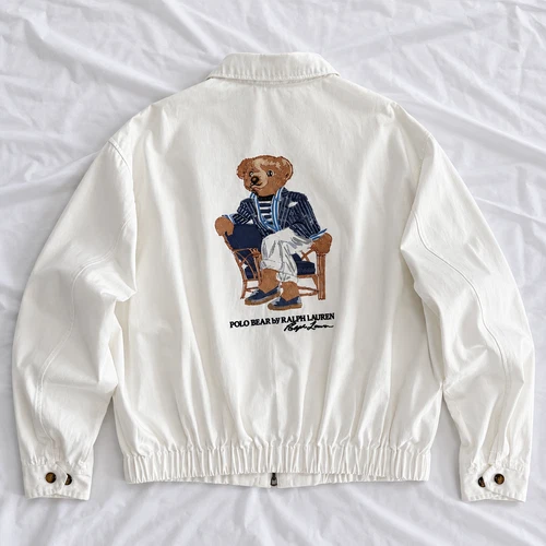 Ralph Lauren Polo Bear Jacket Exclusive Blouson in White image 3