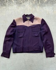 1950s Lakeshire Two-Tone Rayon Gabardine Jacket Size M Vintage USA Used