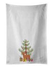 NEW Russkiy Toy or Russian Toy Terrier Christmas Tree Kitchen Towel Set of 2