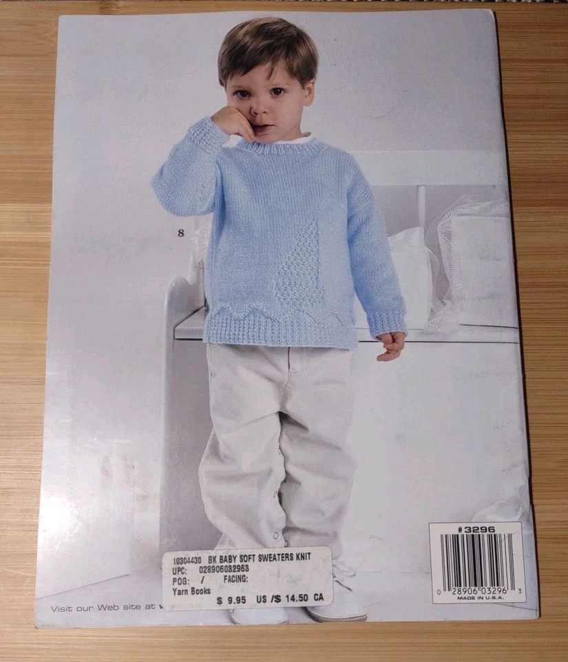 Baby Soft Sweaters to Knit Knitting Pattern Book Cardigan Pullover 3 - 24 months - Image 2 of 4