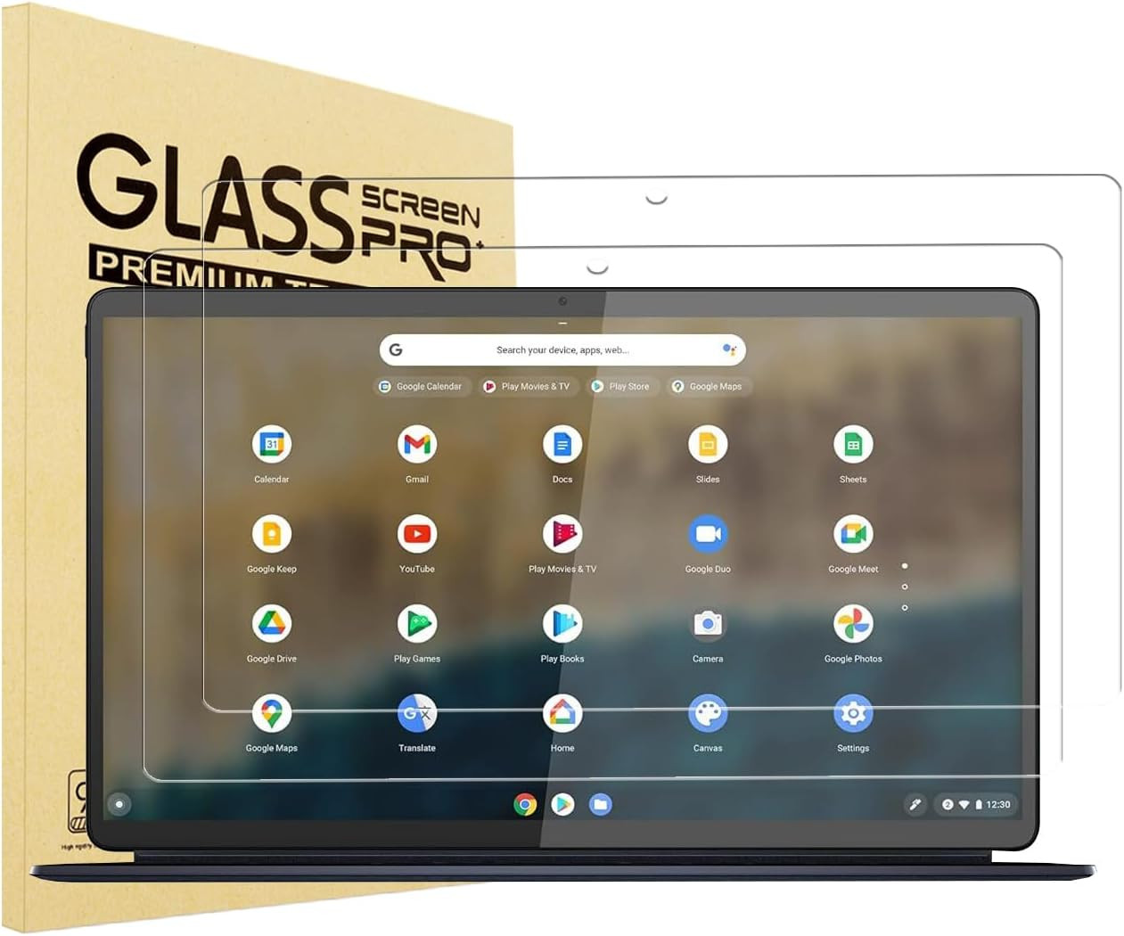 i-Tensodo 2 Pack Tempered Glass Screen Protector for Lenovo Chromebook Clear