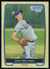 2012  Bowman Draft Chrome Draft Picks Refractors #BDPP116 Sam Selman