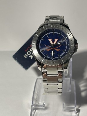 Virginia Cavaliers OFFICIAL NCAA Stainless-Steel Watch by Jack Mason NEW
