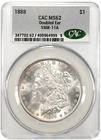 1888 Morgan Silver Dollar VAM-11A Doubled Ear CAC MS62