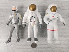 Lot of 3 Action Products Mercury Apollo Shuttle Astronauts