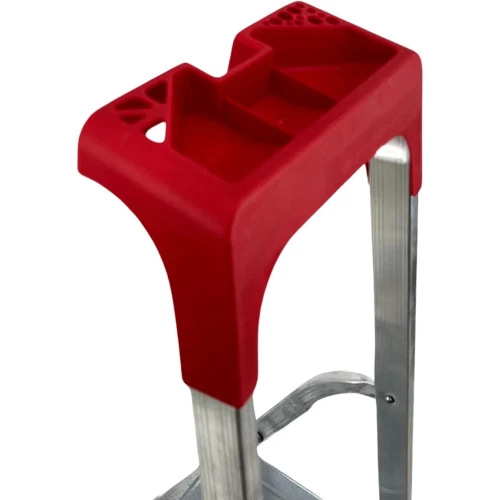 Escalera Doméstica De Aluminio Con Bandeja Portaobjetos + Guantes | 3 Peldaños - Imagen 4 de 4