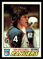 1977-78 Topps Hockey Card #256 Ron Greschner