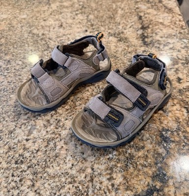 Teva Toachi Hiking Sandals Child 10C Brown Hook & Loop Rubber Sole Open Toe