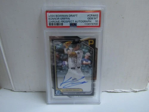 PSA 10 2024 Bowman Draft Konnor Griffin Chrome 1st Bowman On Card Auto