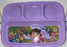 Dora The Explorer Divided Plates - Zak Designs BPA FREE BRAND NEW