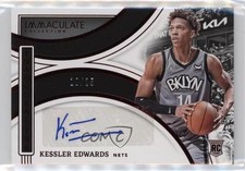 2021 Panini Immaculate Inaugural Ink Red 10/25 Kessler Edwards #ICN-KEB Auto 6ns
