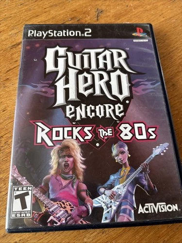 Guitar Hero Encore: Rocks the 80's (PS2) Complete Very Good Condition