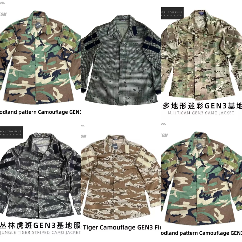 Four-Color Jungle GEN3 Combat Jacket Base Layer Tactical Long-Sleeve G3 Top Coat
