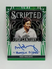 2024 Leaf Pop Century Scripted Green Shimmer Mark Wahlberg 1/1 Auto Boogie Night