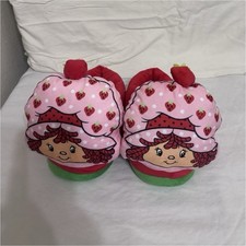 Strawberry Shortcake Women's Slip-On Slippers Pink Red Green Small