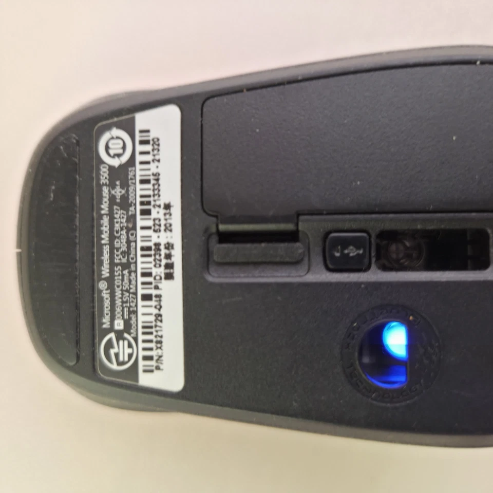 Microsoft Wireless Mobile Mouse 3500 Model 1427 Receiver Dongle Red Tested - Image 2 of 4