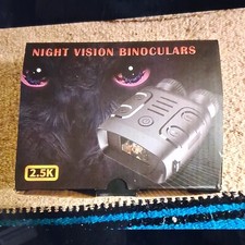 Night Vision Binoculars 10x Digital Zoom Infrared Photo Video TF Card Black