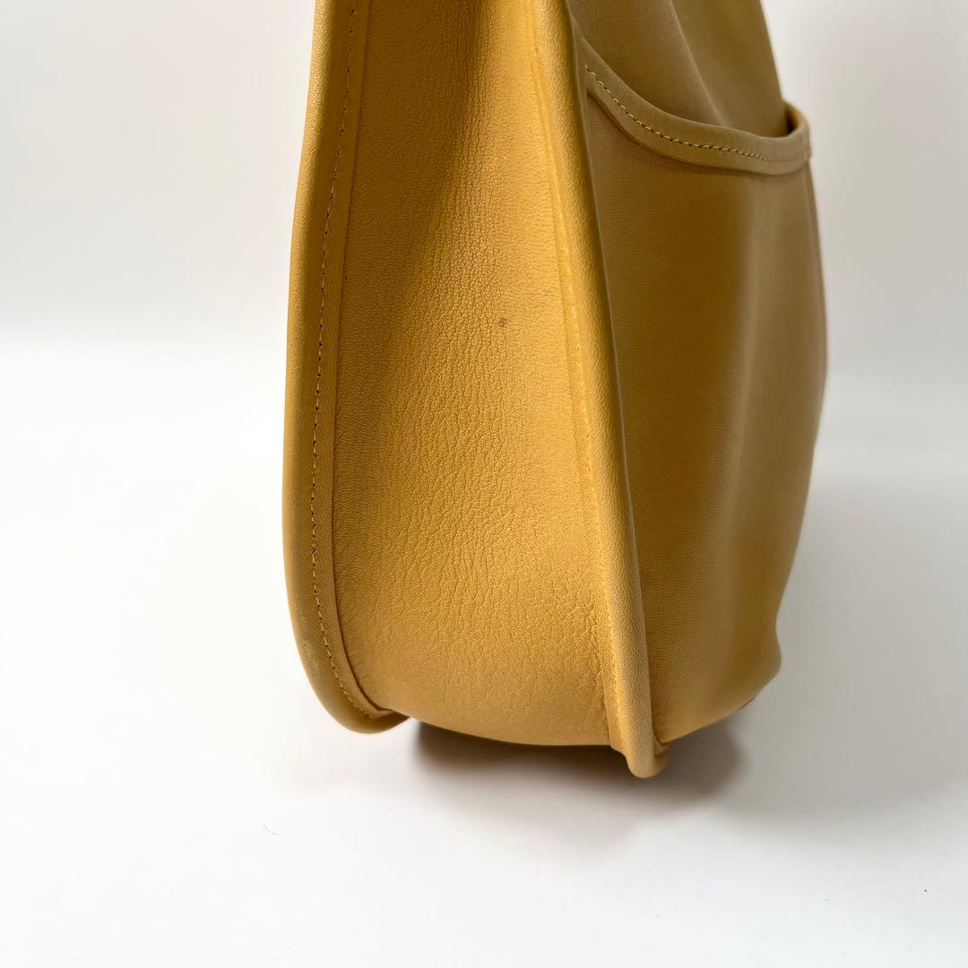 COACH Old Coach Ergo 9033 Yellow Leather Shoulder Bag USA Made | eBay