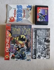 THE ADVENTURES OF BATMAN & ROBIN SEGA GENESIS COMPLETE IN BOX W/ SEGA GEAR AD