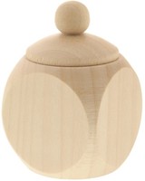 10 X Holzdose Dose DöSchen Mit Schraubdeckel 4 X 4 X 6 Cm Aus Ahornholz