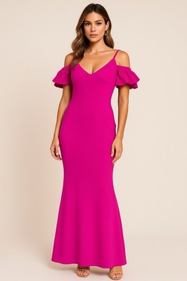 purple bell sleeve dress Long Puff-Sleeve Prom with Sheer Bodice Lilac / 0 Color:As Photo PURPLR L'Agence - Black Felizia cold shoulder related:suraya-plunge-dress-cupro-oatmilk-51