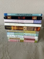 Wes Anderson Movies- 8 Criterion Collection / 2 Blu Ray DVD- Lot Of 10 Movies-