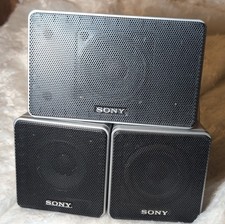 Sony Speaker System SS-CNP67 SS-MSP67SL SS-MSP67SR Wired Black Silver 6 Ohms RCA