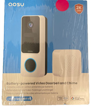 AOSU Battery-Powered Wireless Video Doorbell and Chime Smart Security 2K QHD