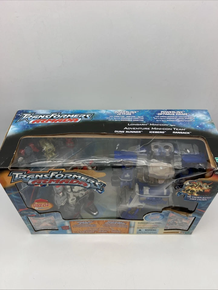 Kmart Exclusive Set Transformers Armada Optimus Prime Jetfire + 6 Mini-cons MISB - Image 4 of 4