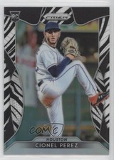 2019 Panini Prizm Tier II Zebra Prizm 3/99 Cionel Perez #185 u6m