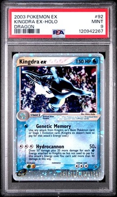 PSA 9 Kingdra Ex Holo Dragon #92 2003 Pokemon Ex Dragon 120942267