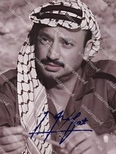 YASSER ARAFAT PALESTINIAN POLITICAL LEADER SIGNED REPRINT PHOTO 11