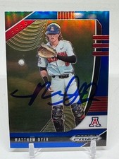 2020 Panini Prizm Draft Picks - Matthew Dyer #PDP120 (RC) SIGNED Blue