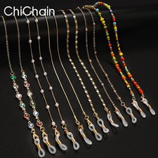 Eye glasses Neck Chain Rope Lanyard Beaded Sunglass Strap Spectacle Reading Cord