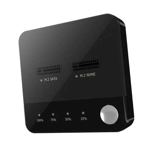 M.2 SATA M.2 NVMe Duplicator Hard Disk Copier Offline Copy Portable 2 Bay