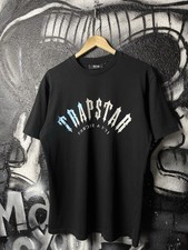 Trapstar T-Shirt Uomo Cotone Nero Logo Frontale Taglia Large