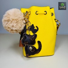 3-in-1 Handmade Cat Keychain Set: Bag Charm, Phone Strap, Cute Fluffy