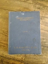Antique 1922 E.H. Sargent & Co Illustrated Book Scientific Laboratory APPARATUS 