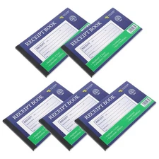 5 Pcs English Receipt Book Small Business Supplies Order Invoice