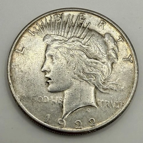 1922 P Liberty Peace US Silver Dollar Fine Condition 90% Silver