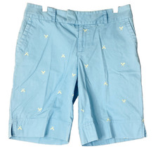 Lilly Pulitzer Bermuda Shorts Palm Beach Fit Cross Oar Print Hawaii Preppy SZ 4