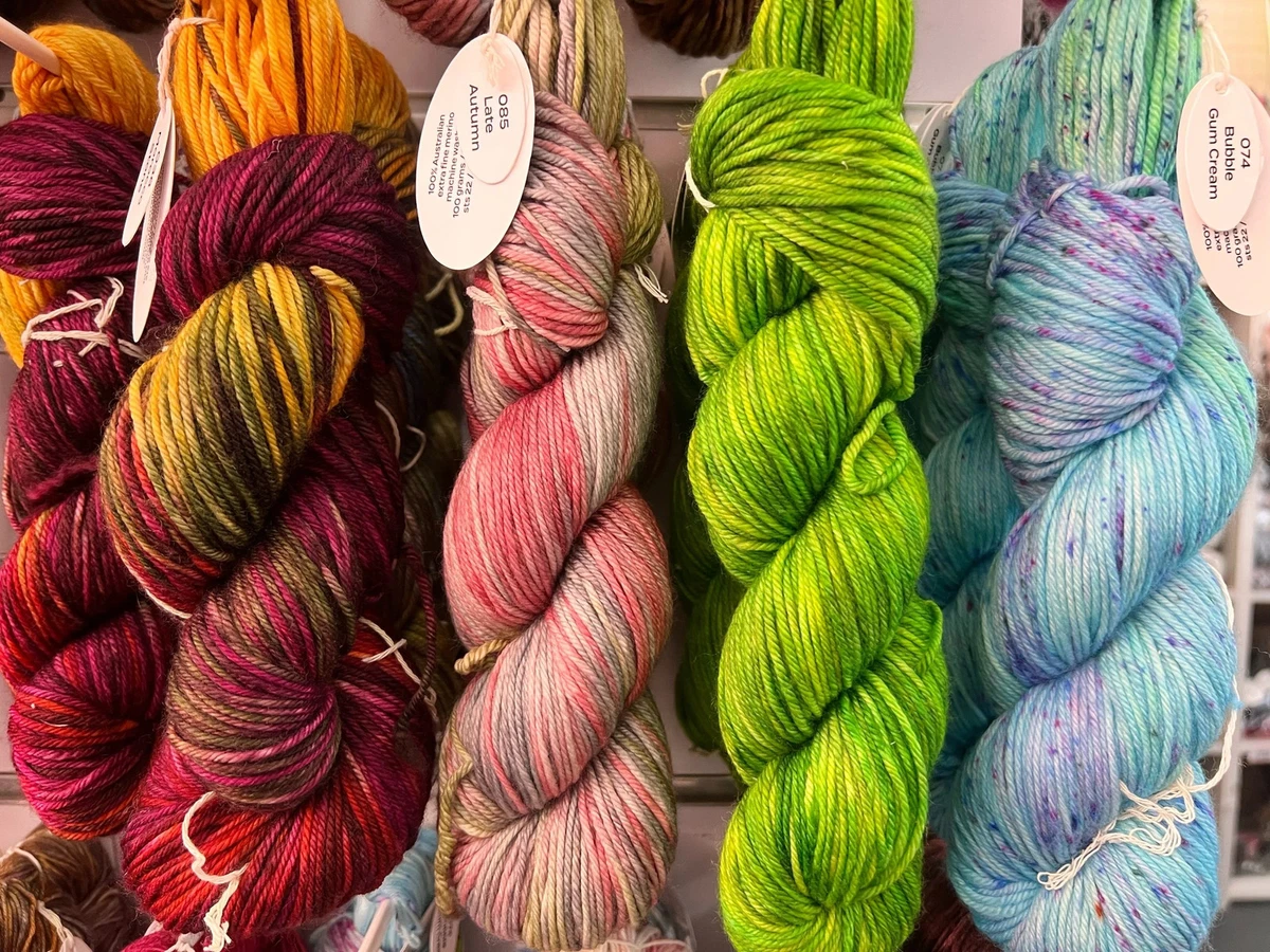 Fiori Hand Dyed 8ply DK 100g Skein - 100% Australian extra fine Merino