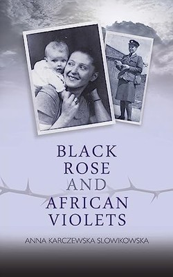 Black Rose and African Violets, Anna Karczewska Slowiko