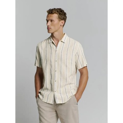No Excess Hemd, Short Sleeve Dobby Vertical Stripe, Cement, VP 69,99 